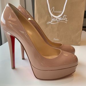 Christian Louboutin beige pumps